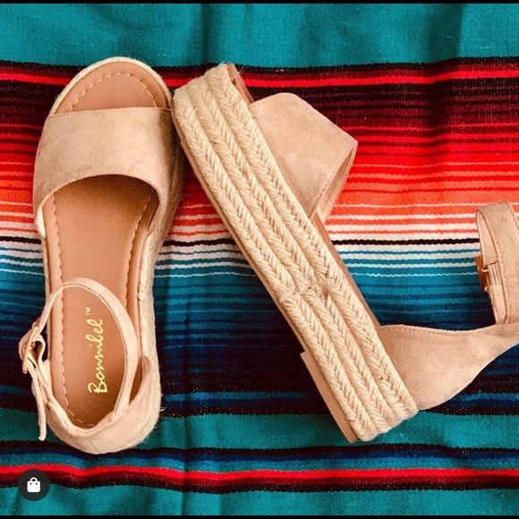 Bonnibel Shoes - Bonnibel Natural Espadrille wedges